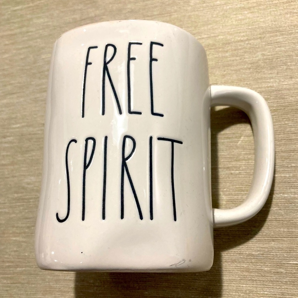 RAE DUNN Free Spirit Ceramic Large Capacity 16 oz Mug